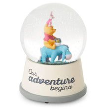 Load image into Gallery viewer, Disney Baby Winnie the Pooh Our Adventure Begins Musical Snow Globe
