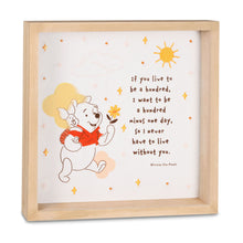 Load image into Gallery viewer, Disney Winnie the Pooh Framed Quote Sign, 10x10
