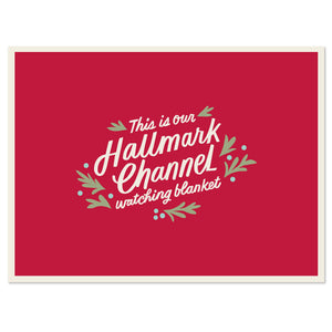 Hallmark Channel Red Oversized Blanket, 60x80