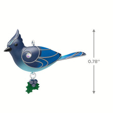 Load image into Gallery viewer, Mini Steller&#39;s Jay Ornament, 0.78&quot; 2024
