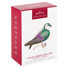 Load image into Gallery viewer, The Beauty of Birds Violet-Green Swallow Ornament 2024

