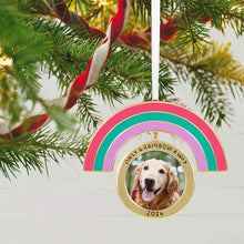 Load image into Gallery viewer, Only a Rainbow Away 2024 Metal Photo Frame Ornament
