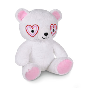Heart Eyes Bear Stuffed Animal, 11.25"