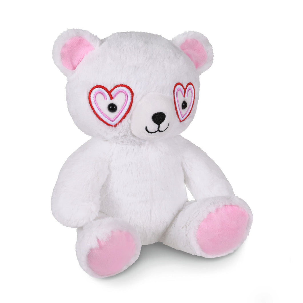 Heart Eyes Bear Stuffed Animal, 11.25