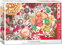 Load image into Gallery viewer, Christmas Table - 1000 Piece Puzzle by EuroGraphics
