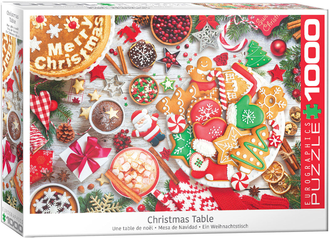 Christmas Table - 1000 Piece Puzzle by EuroGraphics