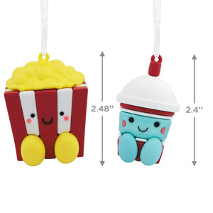 Better Together Popcorn & Slushie Magnetic Hallmark Ornaments, Set of 2