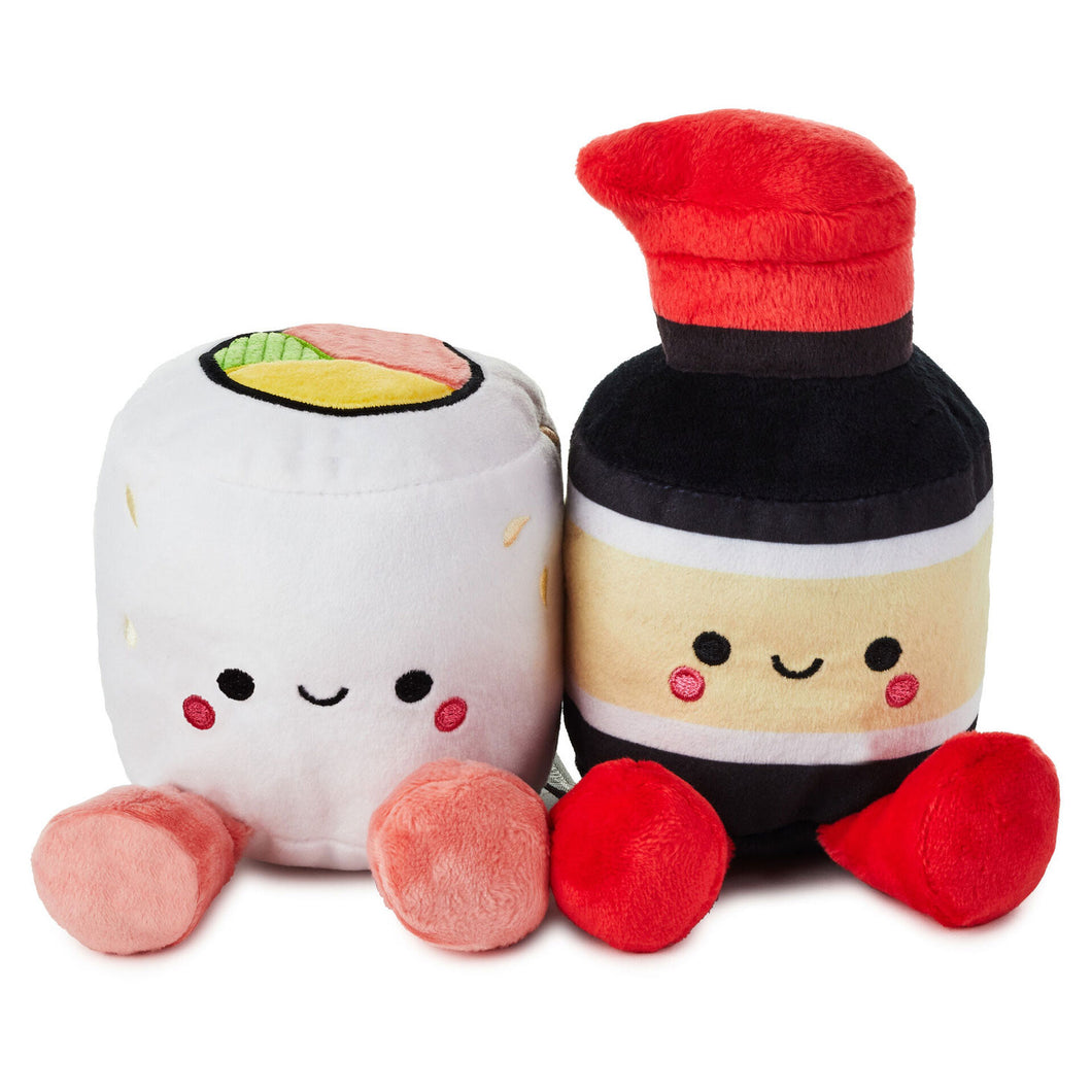 Better Together Sushi and Soy Sauce Magnetic Plush, 5.25