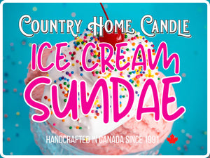 ICE CREAM SUNDAE - COUNTRY HOME CANDLE 26OZ