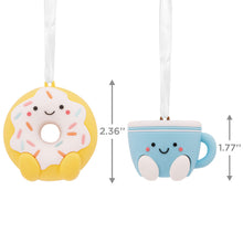 Load image into Gallery viewer, Better Together Donut and Coffee Magnetic Hallmark Ornaments, Set of 2
