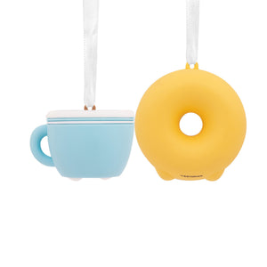 Better Together Donut and Coffee Magnetic Hallmark Ornaments, Set of 2