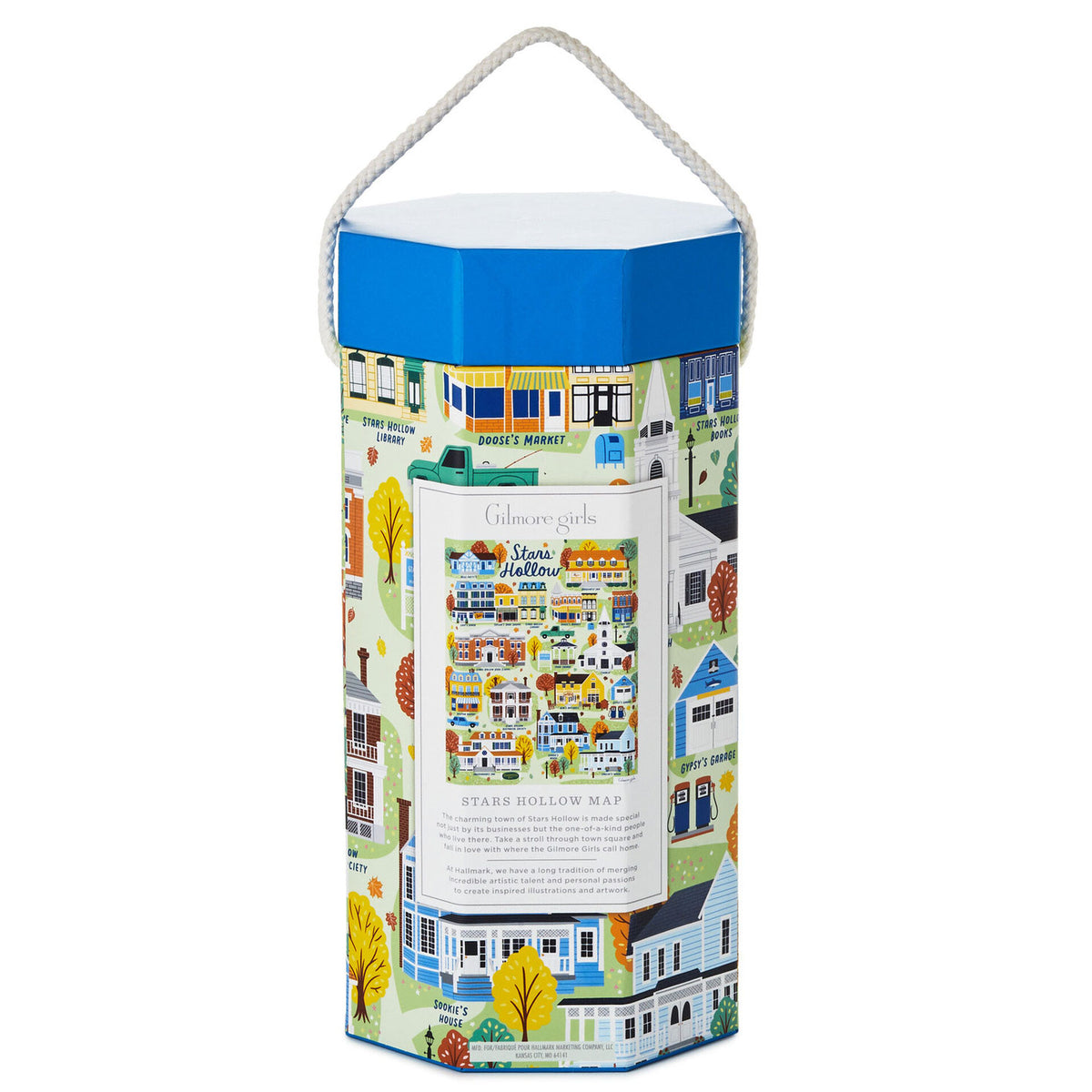 Gilmore Girls Stars Hollow Map 1,000Piece Jigsaw Puzzle Hallmark Timmins