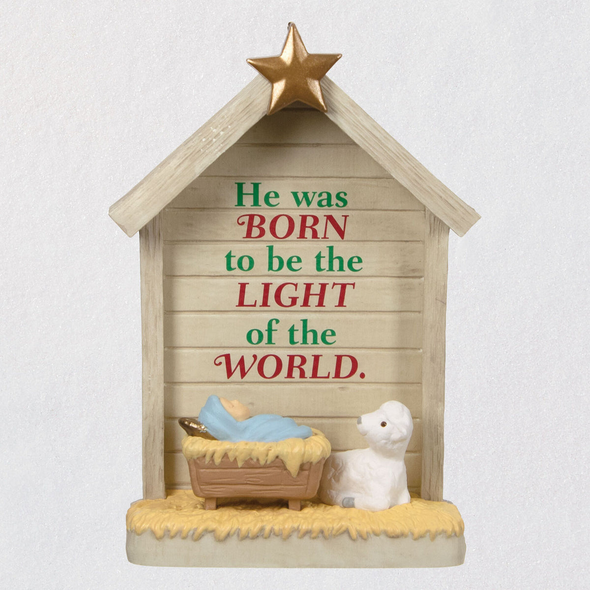 Light of the World Nativity Ornament Hallmark Timmins