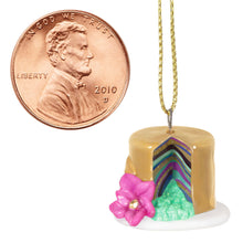 Load image into Gallery viewer, Mini Let&#39;s Celebrate! Porcelain and Metal Ornament, 0.7&quot;
