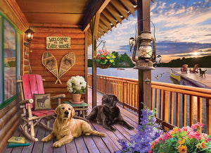 "Welcome to the Lake House" 1000  Piece Puzzle by Cobble Hill