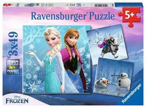 Winter Adventures - 3 x 49 Piece Puzzle by Ravensburger