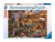 Load image into Gallery viewer, African Animals World - 3000 Piece Puzzle by Ravensburger
