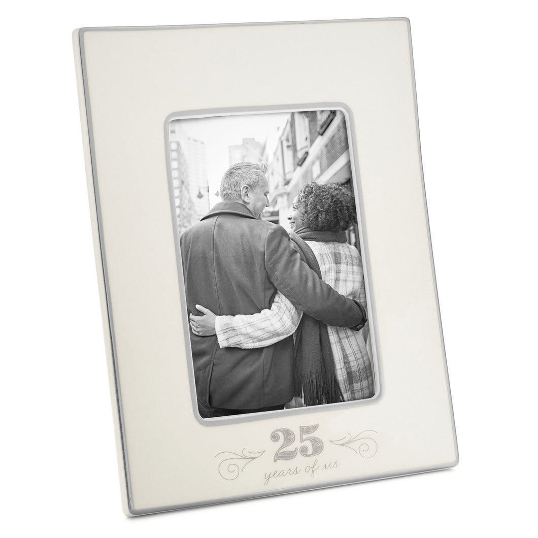 25 Years of Us Silver Anniversary Picture Frame, 5x7