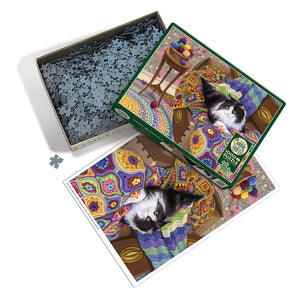 Comfy Cat - 1000 Piece Puzzle by Cobble Hill