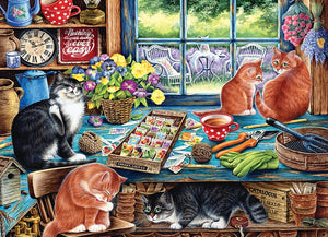 Cats Retreat - 1000 Piece Puzzle by Cobble Hill