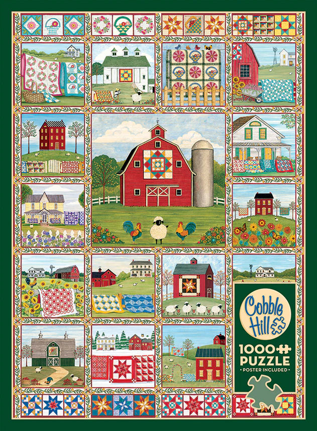 Quilt Country - 1000 Piece Puzzle by Cobble Hill