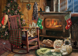 Kittens By The Stove - 500 Piece Puzzle by Cobble Hill