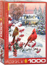 Load image into Gallery viewer, Cardinal Pair - 1000 Piece Puzzle by Eurographics
