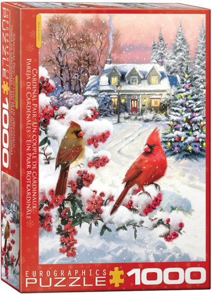 Cardinal Pair - 1000 Piece Puzzle by Eurographics