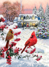Load image into Gallery viewer, Cardinal Pair - 1000 Piece Puzzle by Eurographics
