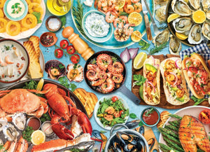 Seafood Table - 1000 Piece Puzzle by Eurographics