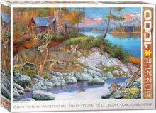 Load image into Gallery viewer, Cabin Visitors - 1000 Piece Puzzle by Eurographics
