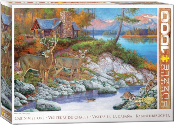Cabin Visitors - 1000 Piece Puzzle by Eurographics