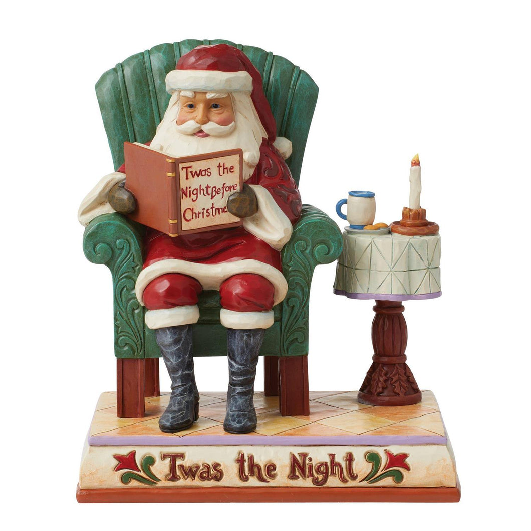 Twas The Night Santa Reading Jim Shore