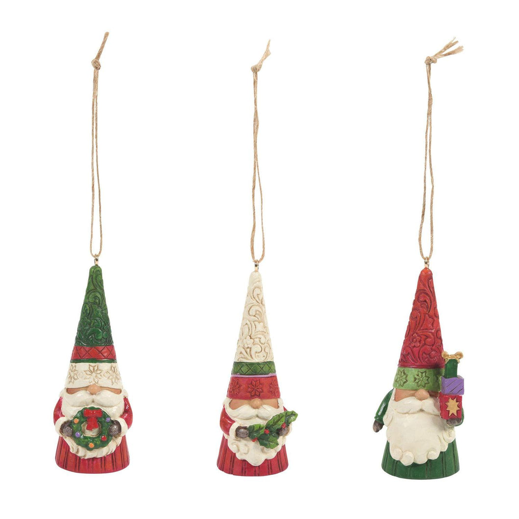Christmas Gnomes 3 Pc Ornament Set - Jim Shore