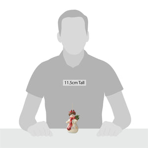 Snowman with Cardinal Nest Ornament - Jim Shore