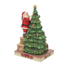 Load image into Gallery viewer, Santa Decorating Tree - Jim Shore Heartwood Creek

