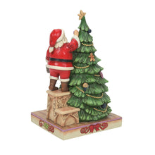 Load image into Gallery viewer, Santa Decorating Tree - Jim Shore Heartwood Creek
