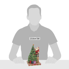 Load image into Gallery viewer, Santa Decorating Tree - Jim Shore Heartwood Creek
