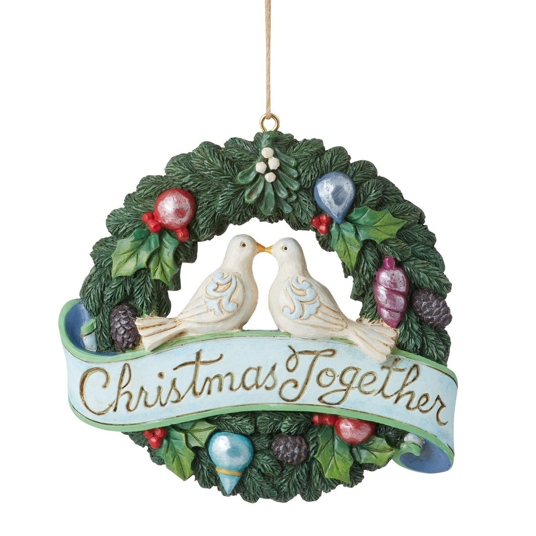 Christmas Together Wreath Orn Jim Shore