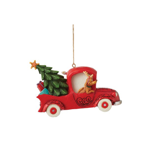 Grinch in Red Truck Ornament Jim Shore Dr. Seuss