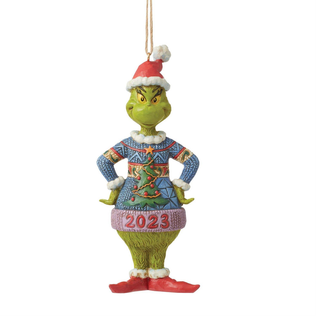 Dated 2023 Grinch Ornament Jim Shore Dr. Seuss