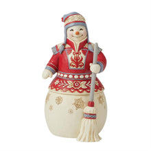 Load image into Gallery viewer, Nordic Noel Snowman with Broom Jim Shore
