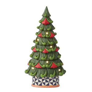 LED Tree Windmill Pattern Base Jim Shore Heartwood Creek