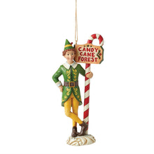 Load image into Gallery viewer, Buddy Elf by Candy Cane Ornament by Jim Shore
