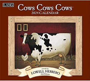 Cows Cows Cows - 2024 Lang Wall Calendar