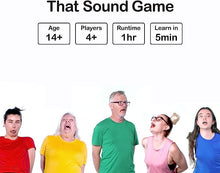 Load image into Gallery viewer, That Sound Game A noisy game for weird people – Party Game for Adults &amp; Teens (14+) – Family Game
