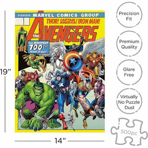 MARVEL AVENGERS COVER - 500 Piece Puzzle by Aquarius