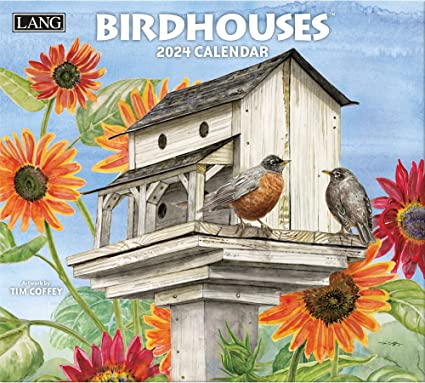 Birdhouses - 2024 Lang Wall Calendar