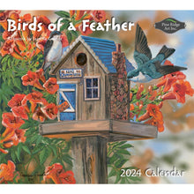 Load image into Gallery viewer, Birds Of A Feather 2024 Wall Calendar by Pine Ridge
