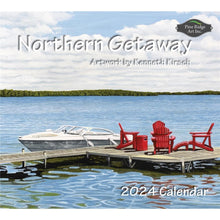 Load image into Gallery viewer, Northern Getaway 2024 Wall Calendar by Pine Ridge
